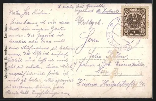 AK Salzerbad, Lusthaus im Wald