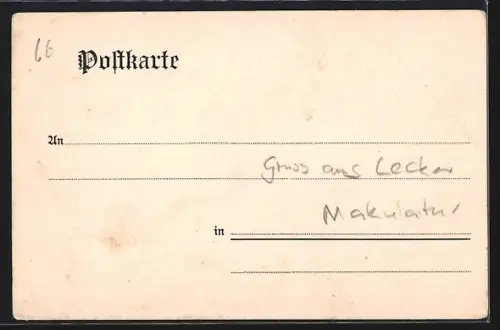 AK Lecker / Bohmte, Bäckerei u. Handlung v. H. Hellermann mit Strassenpartie