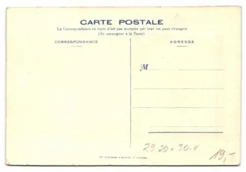 Seiden-AK General Joffree in Uniform mit Orden