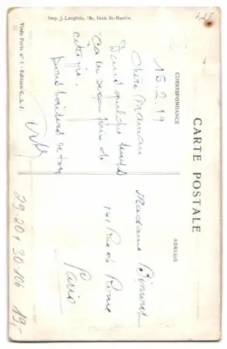 Seiden-AK Soldat verabschiedet sich von seiner Mutter Allons Maman, j`en fais pas