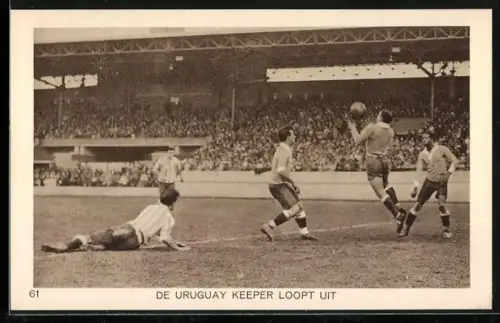 AK Amsterdam, Olympia 1928, Fussballmatch Urugay-Argentinien