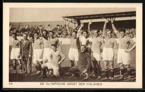 AK Amsterdam, Olympische Spiele 1928, Italienische Fussball-Nationalmannschaft