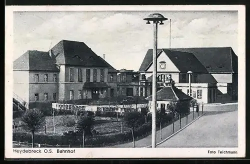 AK Heydebreck, Blick auf den Bahnhof