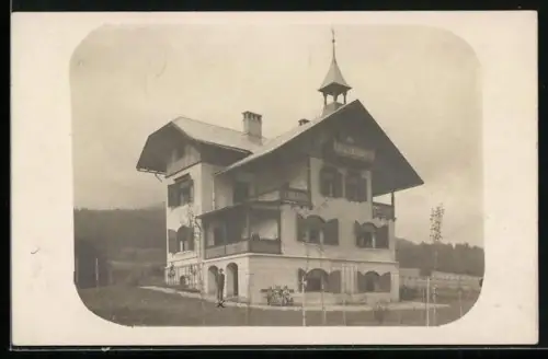 Foto-AK Mutters, Villa Ketzler mit Garten
