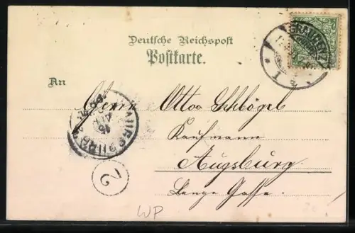 Lithographie Graudenz, Courbiére Denkmal, Kriegerdenkmal an der Festung, Post, Wappen