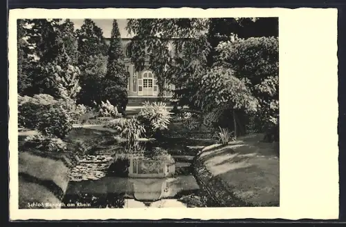 AK Benrath am Rhein, Schloss Benrath, Gartenansicht