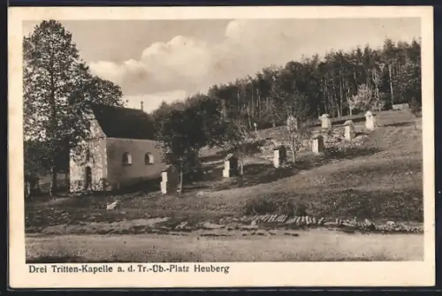 AK Heuberg / Baden, Drei Tritten-Kapelle, Truppenübungsplatz