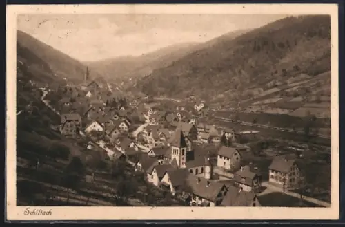 AK Schiltach, Ortsansicht im Tal