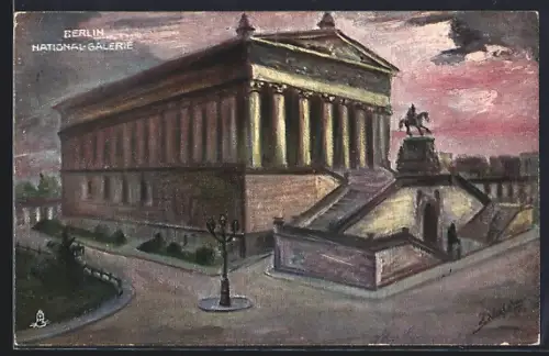 Künstler-AK Berlin, National-Galerie