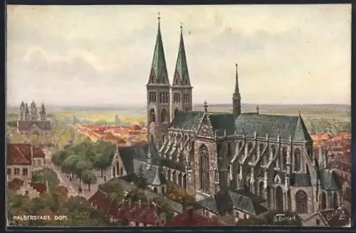 Künstler-AK Halberstadt, Dom