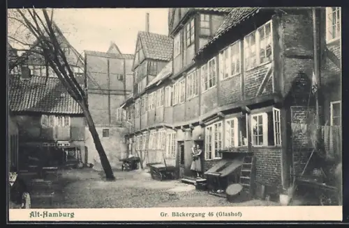 AK Hamburg, Gr. Bäckergang 46, Glashof