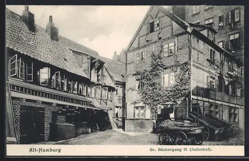 AK Hamburg, Gr. Bäckergang 31, Judenhof
