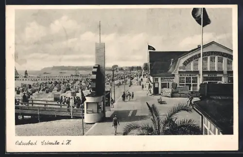 AK Grömitz i. H., Ostseebad, Restaurant Kurpalast