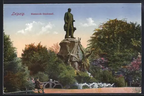 AK Leipzig, Bismarck-Denkmal