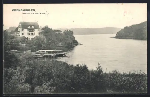 AK Gremsmühlen, Partie am Diecksee