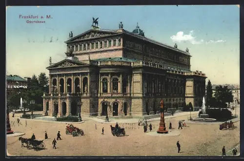 AK Frankfurt a. M., Opernhaus