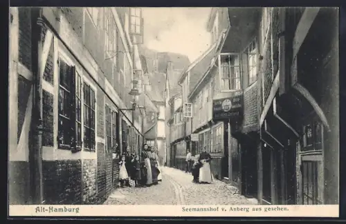AK Alt-Hamburg, Seemannshof von Anberg aus gesehen