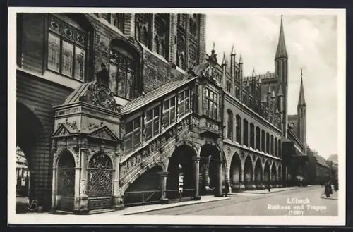 AK Lübeck, Rathaus und Treppe