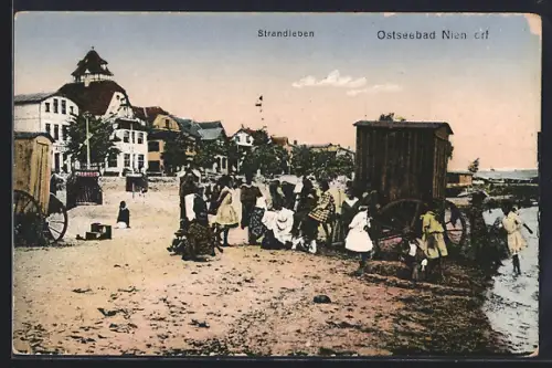 AK Niendorf / Ostseebad, Strandleben