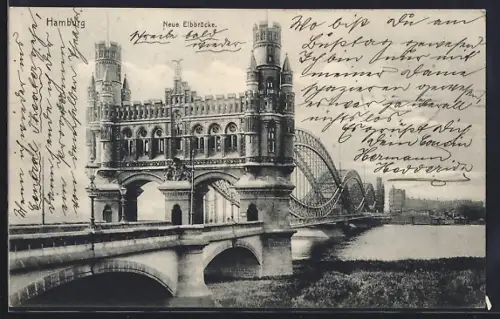 AK Hamburg-Rothenburgsort, Neue Elbbrücke