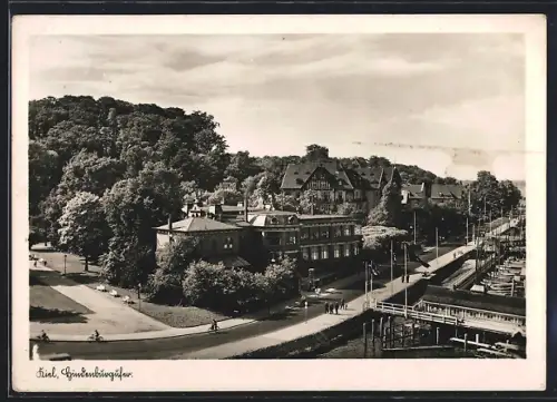 AK Kiel, Hindenburgufer am Hafen