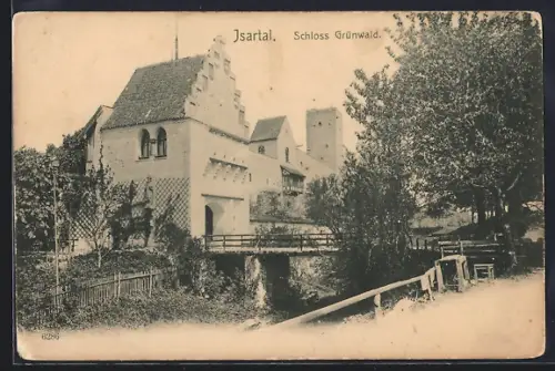 AK Grünwald /Isartal, Schloss Grünwald