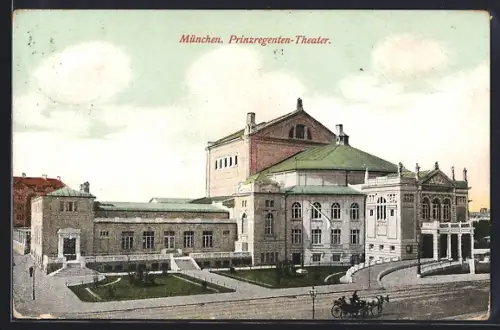 AK München, Blick zum Prinzregenten-Theater