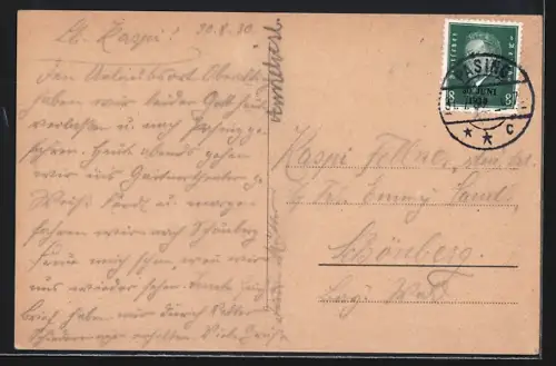 AK München, Isar mit Brücke