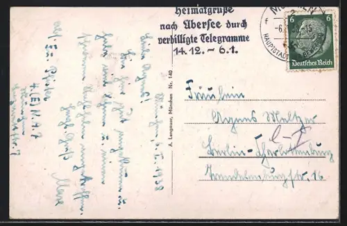 AK München, Rathaus mit Frauenkirche