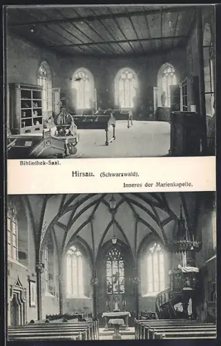 AK Hirsau / Schwarzwald, Bibliothek-Saal, Inneres der Marienkapelle