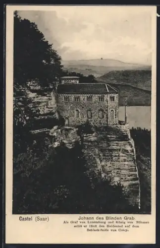 AK Castel /Saar, Johann des Blinden Grab