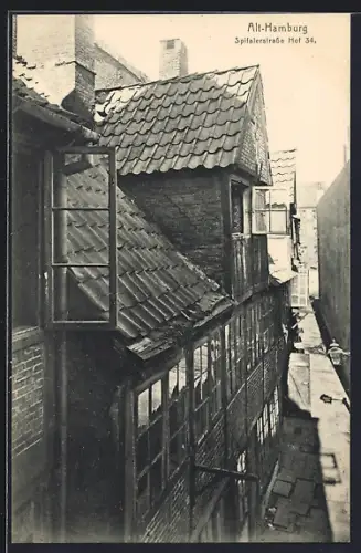 AK Alt-Hamburg, Spifalerstrasse Hof 34