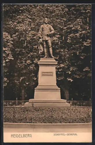 AK Heidelberg, Scheffel-Denkmal