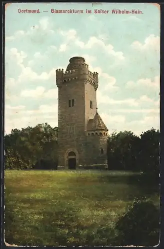 AK Dortmund, Bismarckturm im Kaiser Wilhelm-Hain