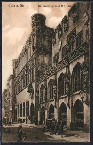 AK Köln, Gürznich in der Martinstrasse, Kutsche