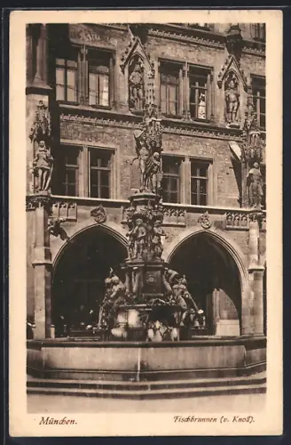 AK München, Fischbrunnen
