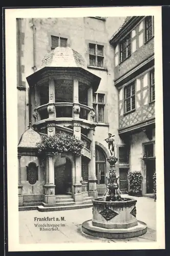 AK Alt-Frankfurt, Wendeltreppe im Römerhof