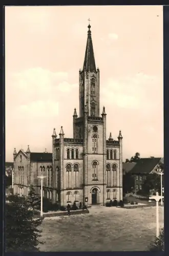 AK Fürstenberg / Havel, Ansicht der Stadtkirche