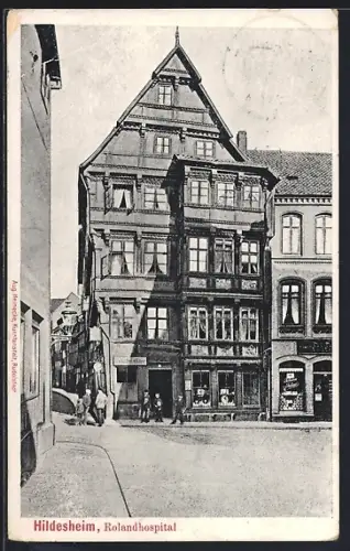 AK Hildesheim, Rolandhospital mit Geschäften