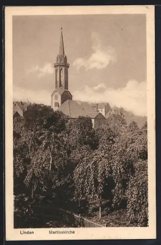 AK Linden / Hannover, Martinskirche