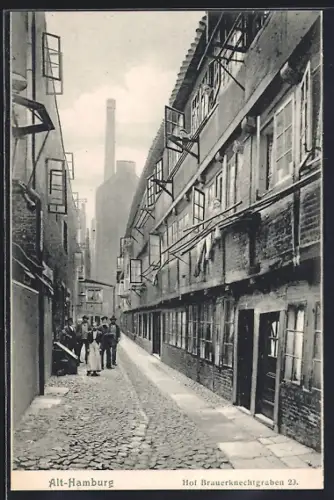 AK Hamburg-Neustadt, Hof Brauerknechtgraben 29