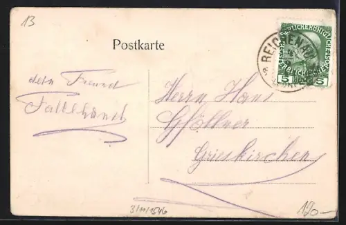 AK Reichenau a. d. Gusen, Teilansicht mit Kirche, Ortspartie