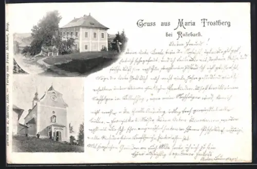 AK Berg bei Rohrbach, Maria Trostberg, Kirche, Gebäudeansicht