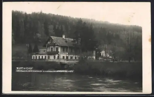 AK Eschenau /N.-Oe., Rotheau, Erholungsheim der Wiener Schuhmachergenossenschaft