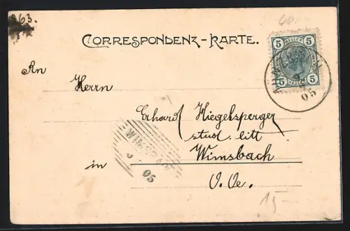 AK Rechberg /O.-Oe., Ortspartie mit Kirche