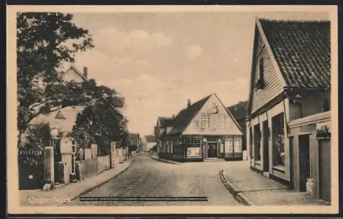 AK Quakenbrück, Strassenpartie mit Geschäft