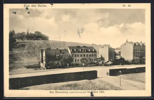 AK Berlin-Kreuzberg, Victoriapark anno 1882, Häuser