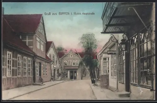 AK Bippen i. Hann., Drogerie, Hauptstrasse