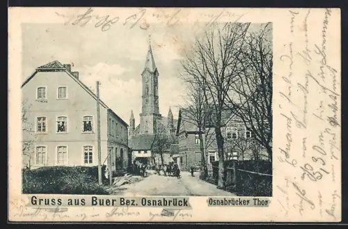 AK Buer /Osnabrück, Partie am Osnabrücker Thor