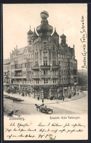 AK Schöneberg, Hauptstrasse Ecke Vorbergstrasse